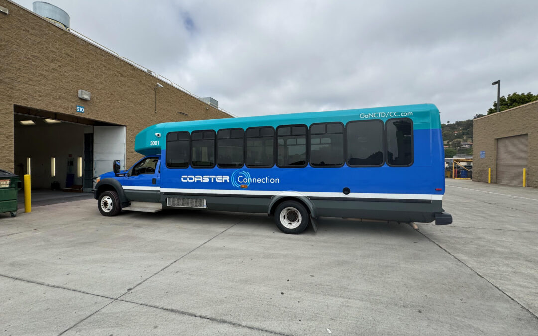 Shuttle Fleet Wraps San Diego High Visibility Branding for Hotels Airports Campuses and Corporate Transit
